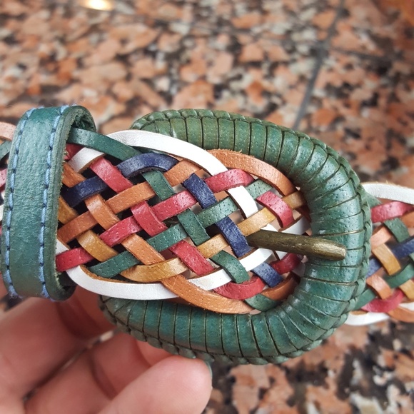 Summer Woven Multi Color Belt - Picture 2 of 5
